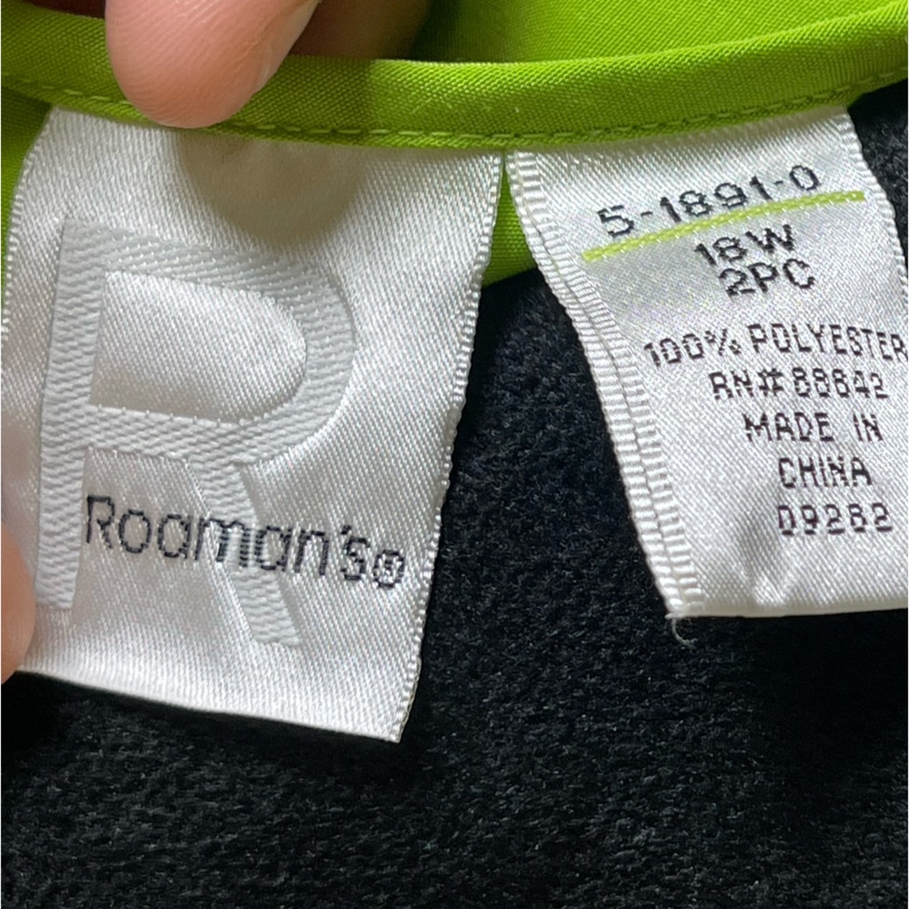 Roaman’s Plus Sleeveless Back Slit Maxi Dress Size 18W - Picture 5 of 5
